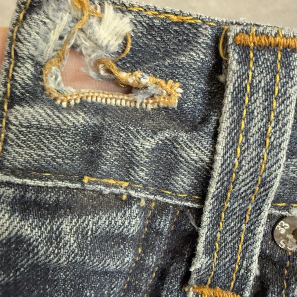 G‎ Star Raw Jeans Mens 28x32 3301 Original Straight Button Fly Whiskered Skater